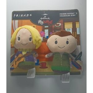 Hallmark Itty Bittys Friends Phoebe Buffay & Chandler Bing Plush Set New